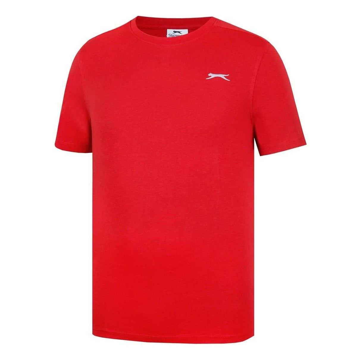 Red - Side - Slazenger Mens 3D Logo T-Shirt