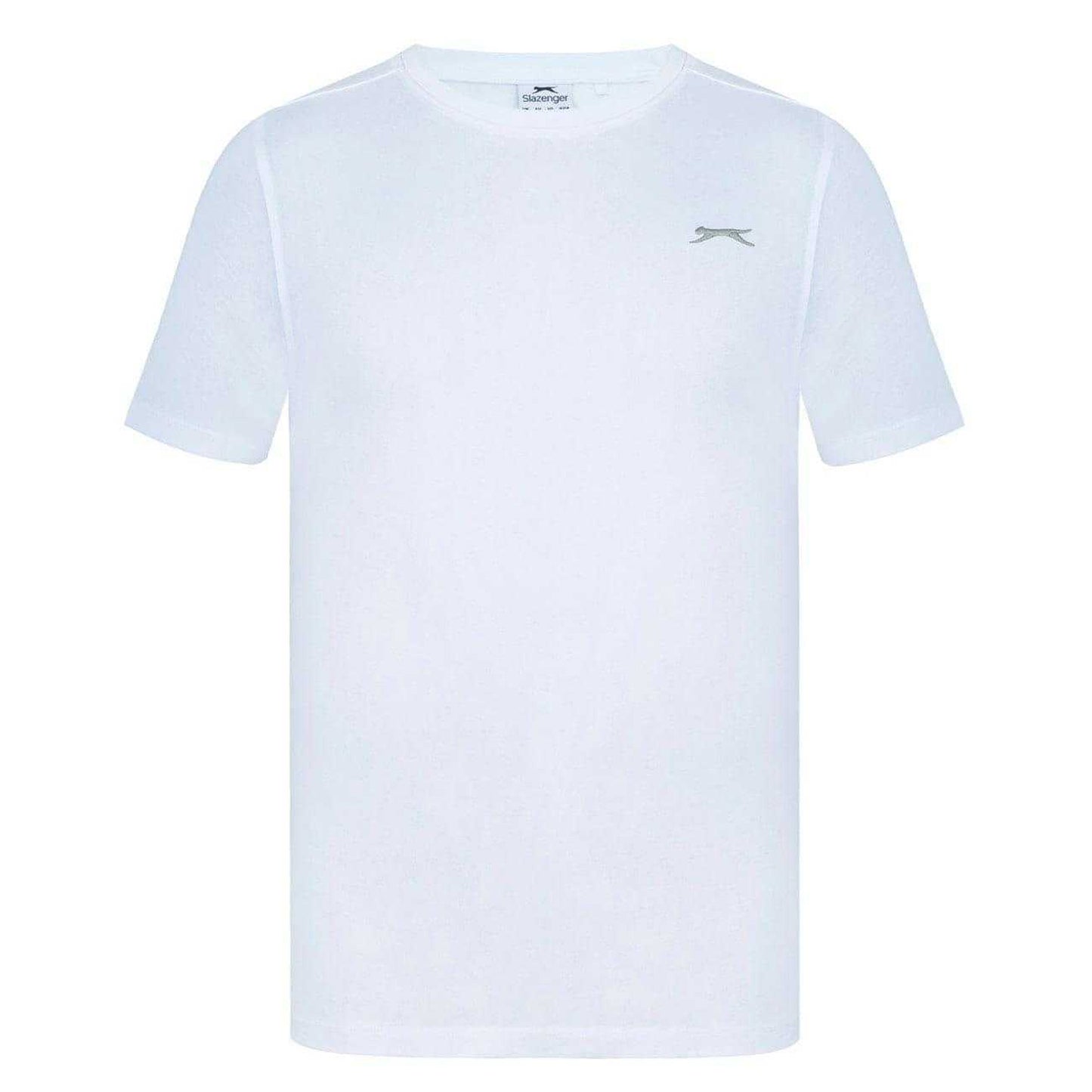 White - Front - Slazenger Mens 3D Logo T-Shirt