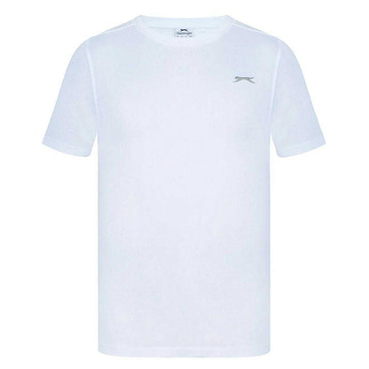 White - Front - Slazenger Mens 3D Logo T-Shirt