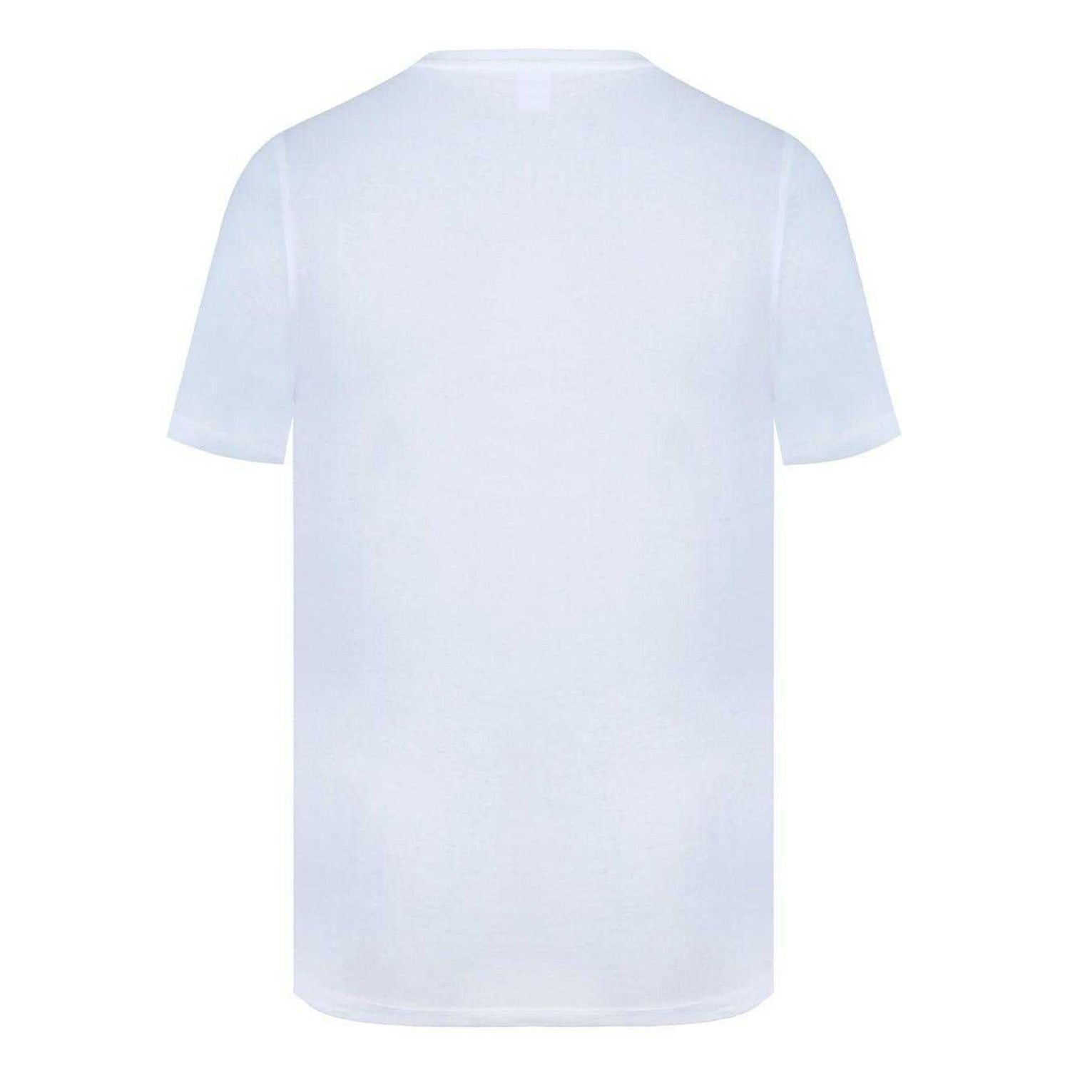 White - Back - Slazenger Mens 3D Logo T-Shirt