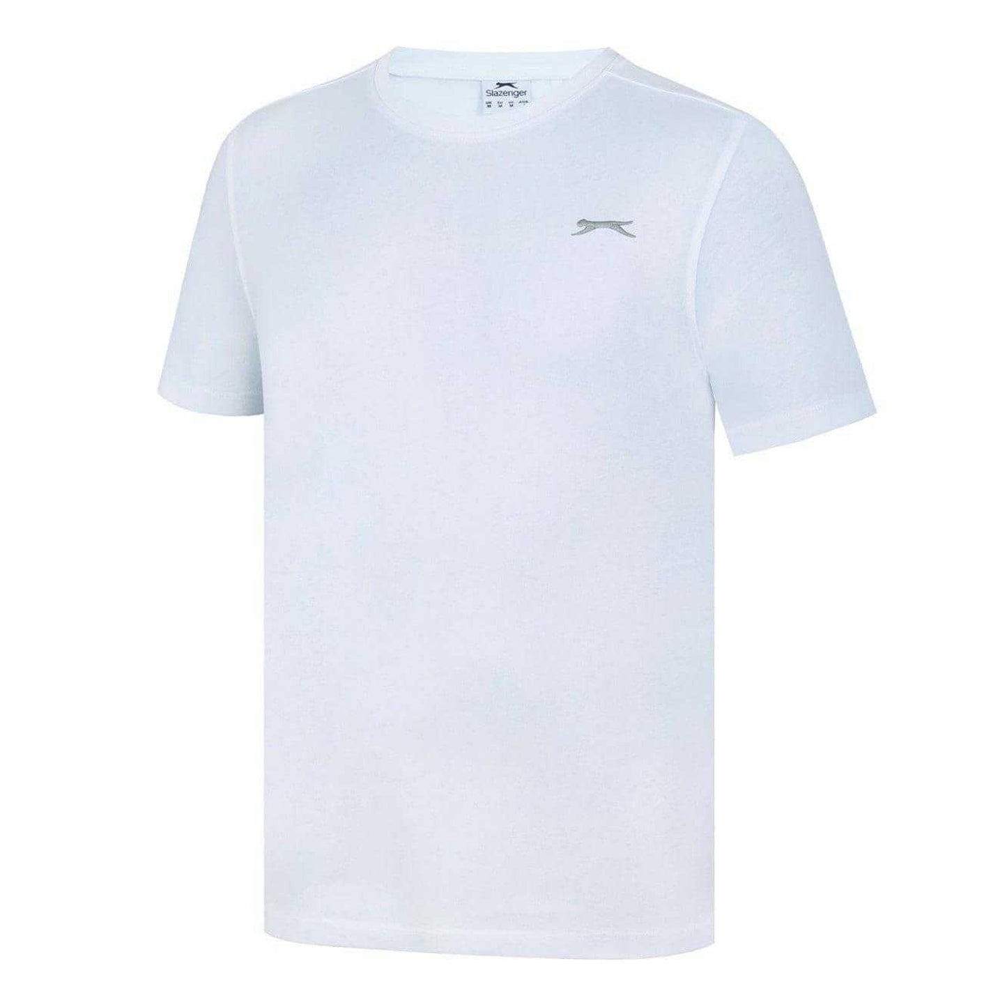 White - Side - Slazenger Mens 3D Logo T-Shirt