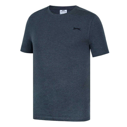 Charcoal Marl Marl - Side - Slazenger Mens 3D Logo T-Shirt