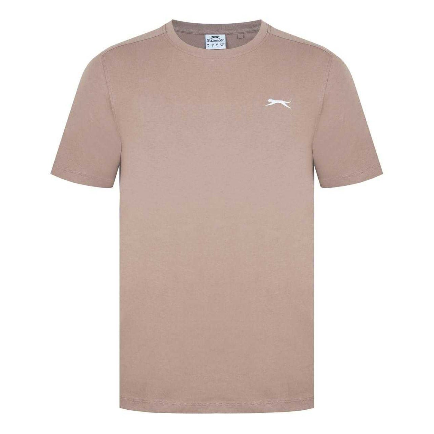 Dark Beige - Front - Slazenger Mens 3D Logo T-Shirt