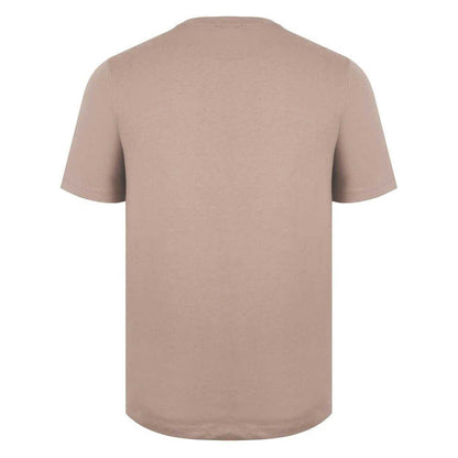 Dark Beige - Back - Slazenger Mens 3D Logo T-Shirt