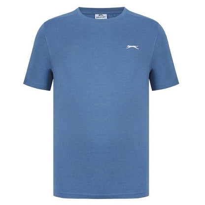 Denim Blue Marl - Front - Slazenger Mens 3D Logo T-Shirt