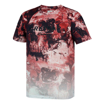 Burgundy - Side - Firetrap Mens Sub All-Over Print T-Shirt