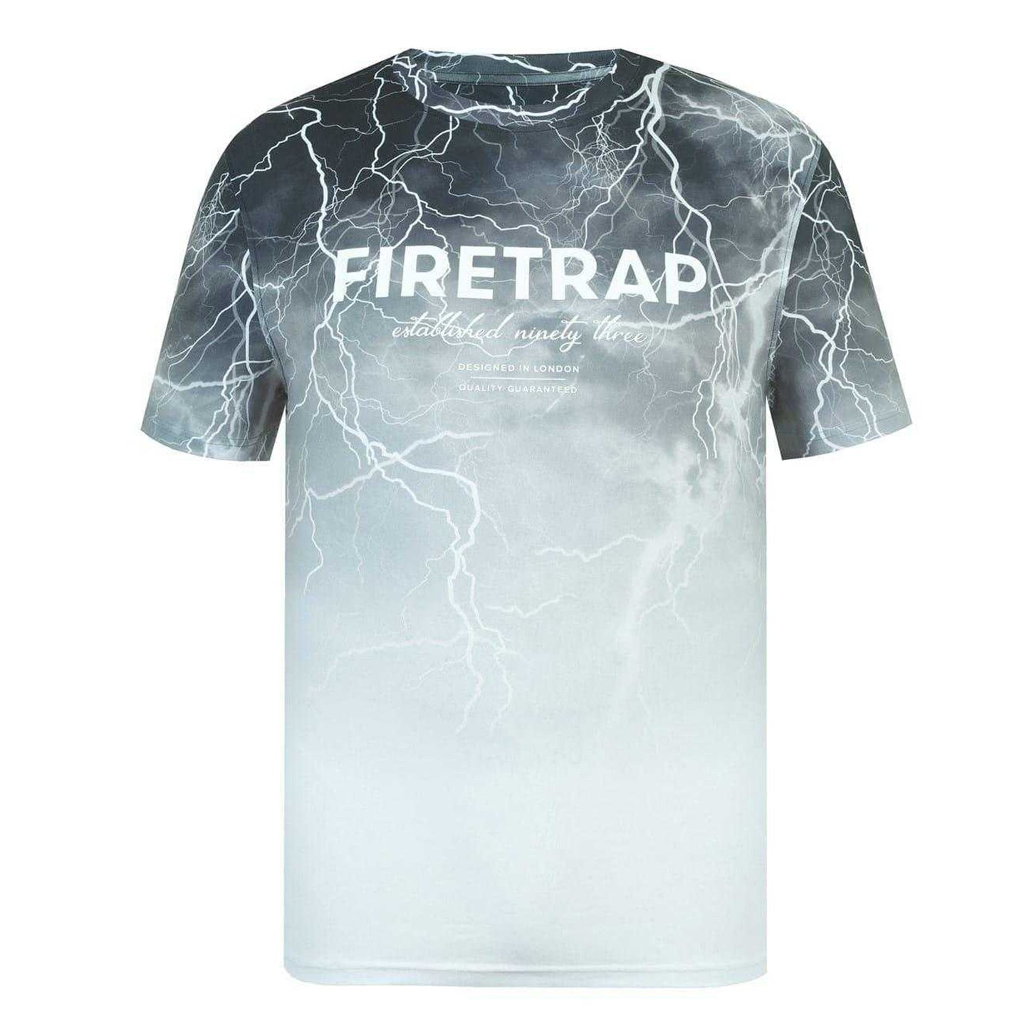 Dark - Front - Firetrap Mens Sub All-Over Print T-Shirt