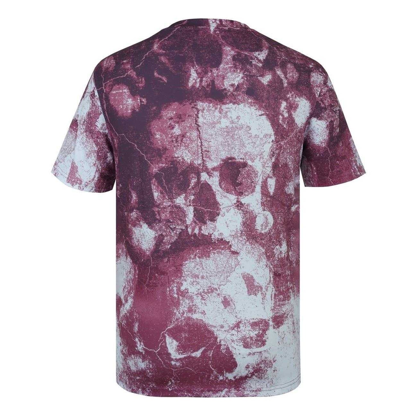 Dark Burgundy - Back - Firetrap Mens Sub All-Over Print T-Shirt