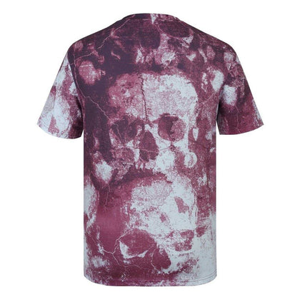 Dark Burgundy - Back - Firetrap Mens Sub All-Over Print T-Shirt