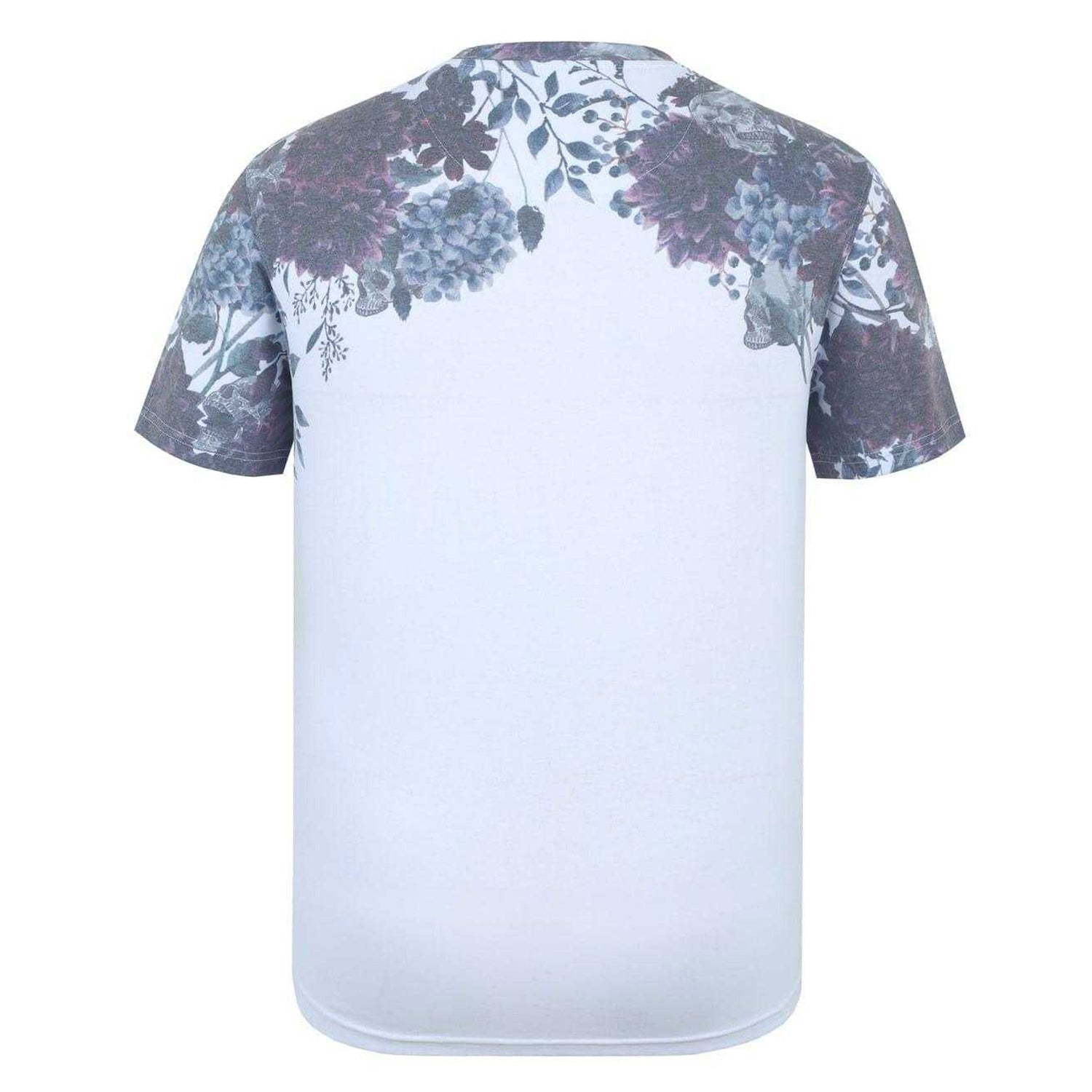 White-Navy Faded - Back - Firetrap Mens Sub All-Over Print T-Shirt