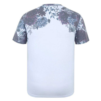 White-Navy Faded - Back - Firetrap Mens Sub All-Over Print T-Shirt