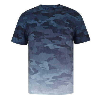Navy - Front - Firetrap Mens Sub All-Over Print T-Shirt