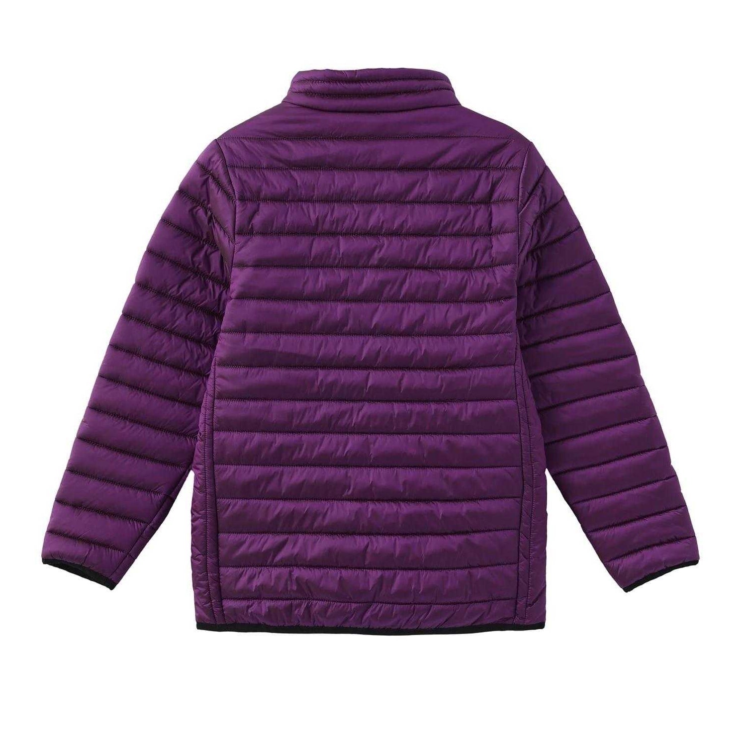 Purple - Back - Firetrap Childrens-Kids Quilted Slim Jacket