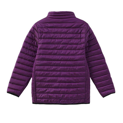 Purple - Back - Firetrap Childrens-Kids Quilted Slim Jacket