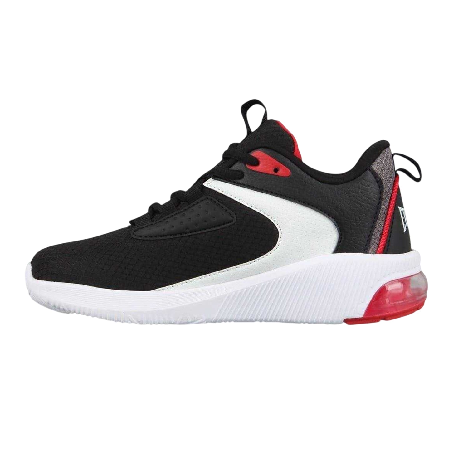 Black-White-Red - Back - Everlast Childrens-Kids Swish Trainers