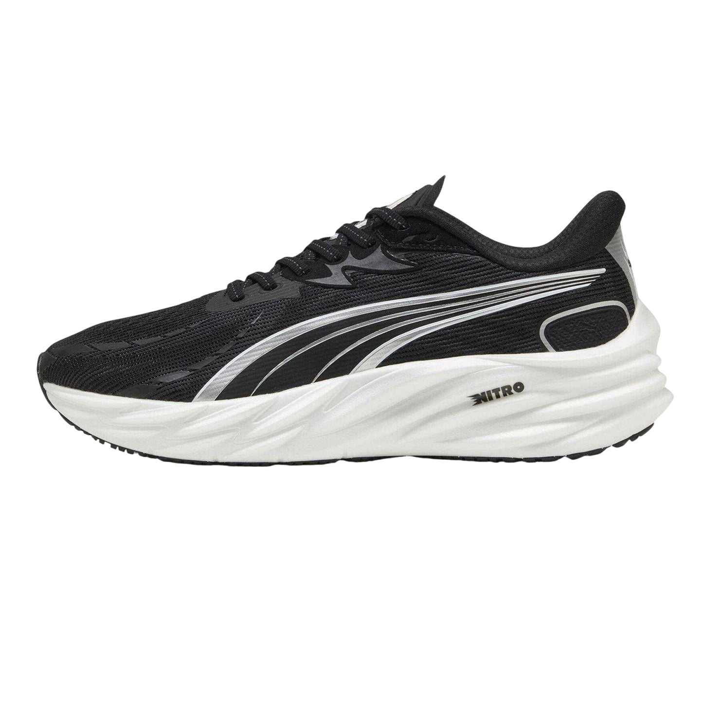Black-White - Back - Puma Mens Velocity Nitro 4 Trainers