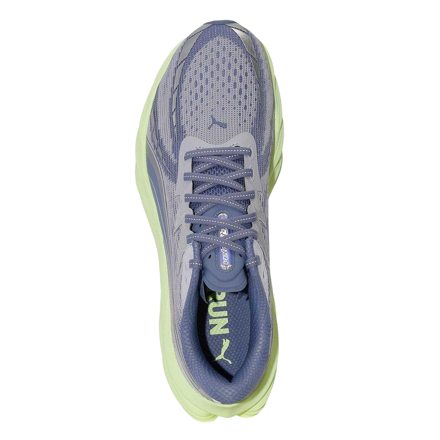 Silver-Lime - Side - Puma Mens Velocity Nitro 4 Trainers