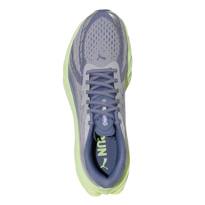 Silver-Lime - Side - Puma Mens Velocity Nitro 4 Trainers