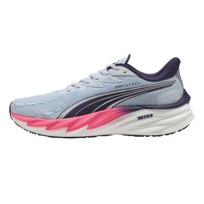 Pink-Light Blue - Back - Puma Mens Velocity Nitro 4 Trainers