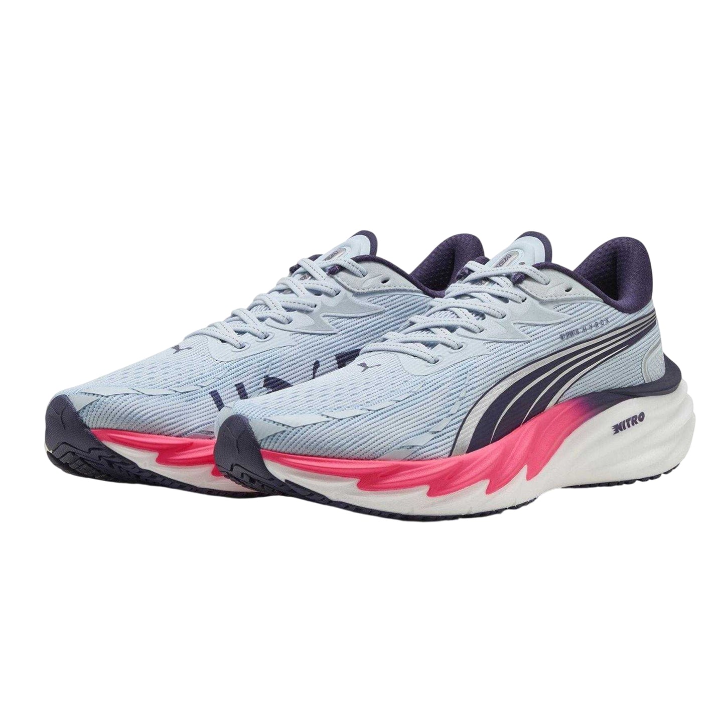 Pink-Light Blue - Pack Shot - Puma Mens Velocity Nitro 4 Trainers