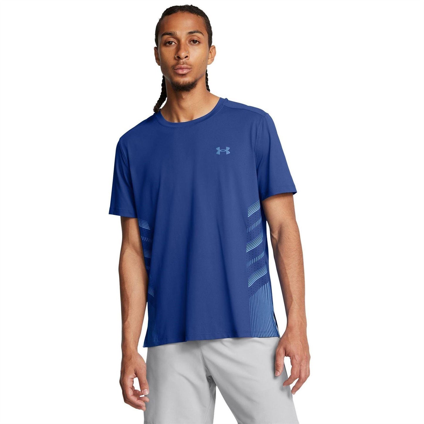 Blue - Lifestyle - Under Armour Mens Launch Elite Graphic Print Lightweight T-Shirt