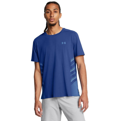 Blue - Lifestyle - Under Armour Mens Launch Elite Graphic Print Lightweight T-Shirt
