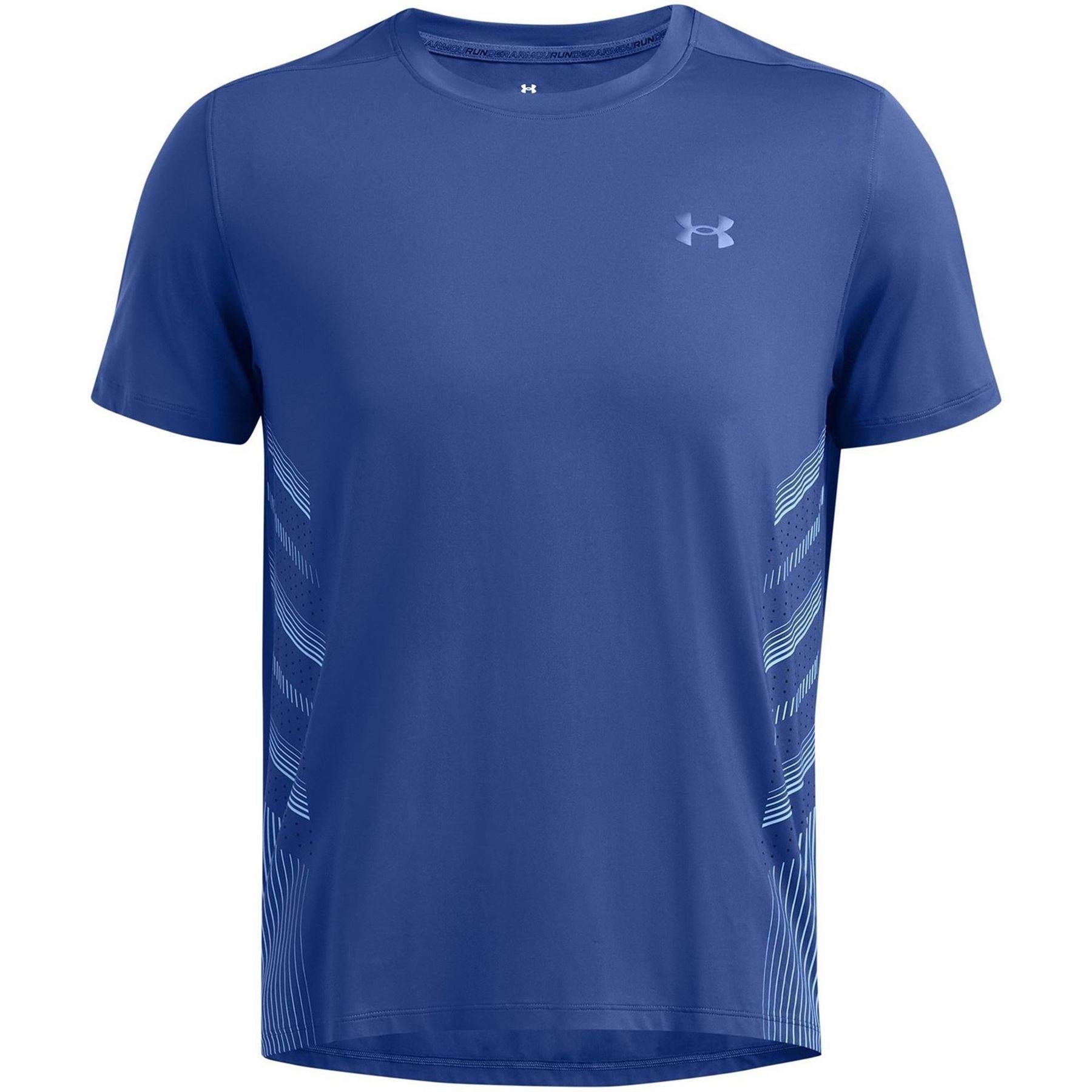 Blue - Front - Under Armour Mens Launch Elite Graphic Print Lightweight T-Shirt