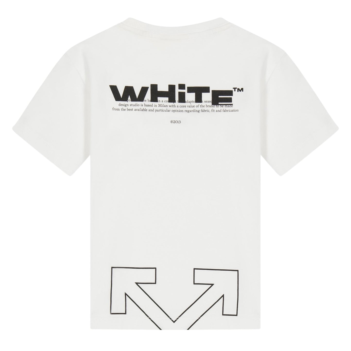 White - Back - Off White Childrens-Kids Logo Regular T-Shirt