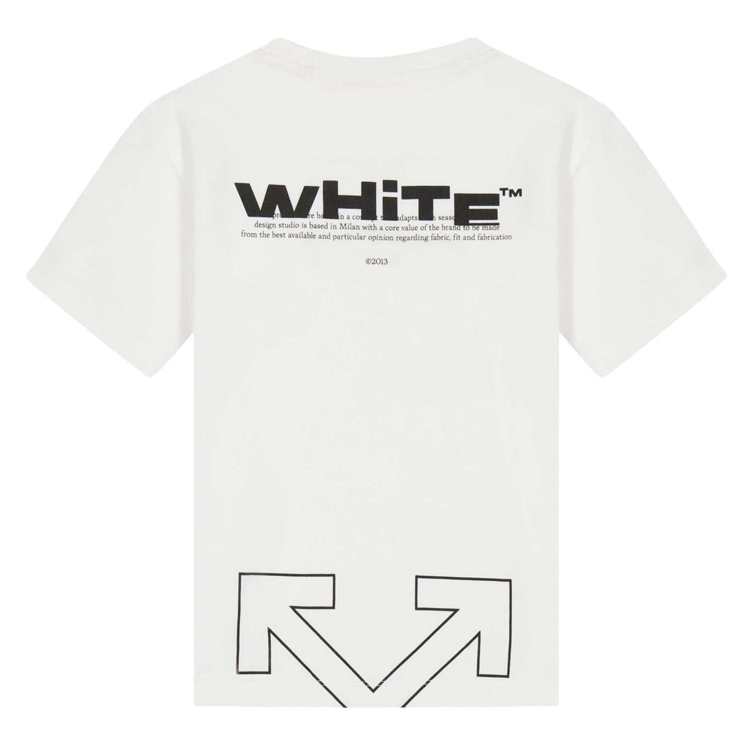 White - Back - Off White Childrens-Kids Logo Regular T-Shirt