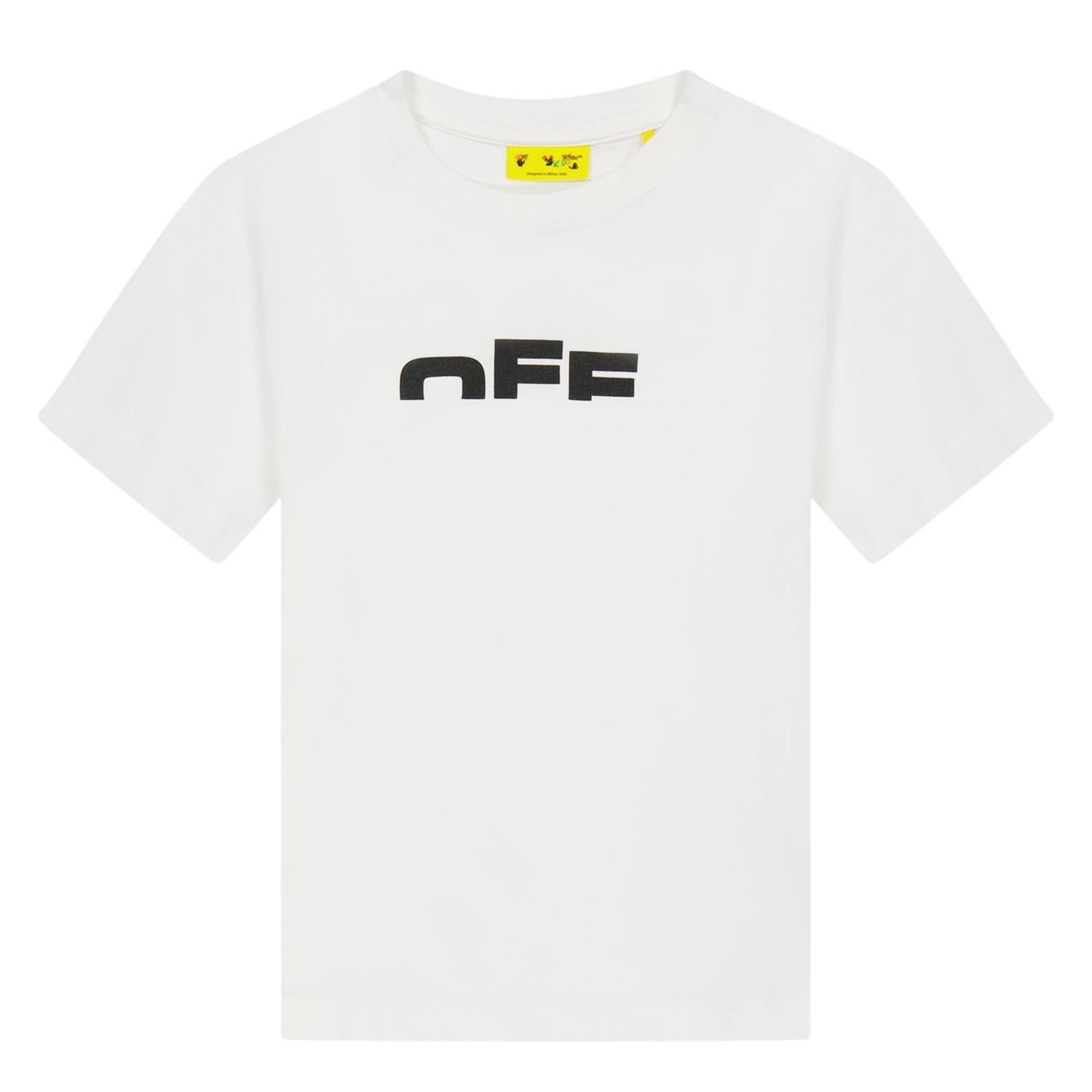 White - Front - Off White Childrens-Kids Logo Regular T-Shirt