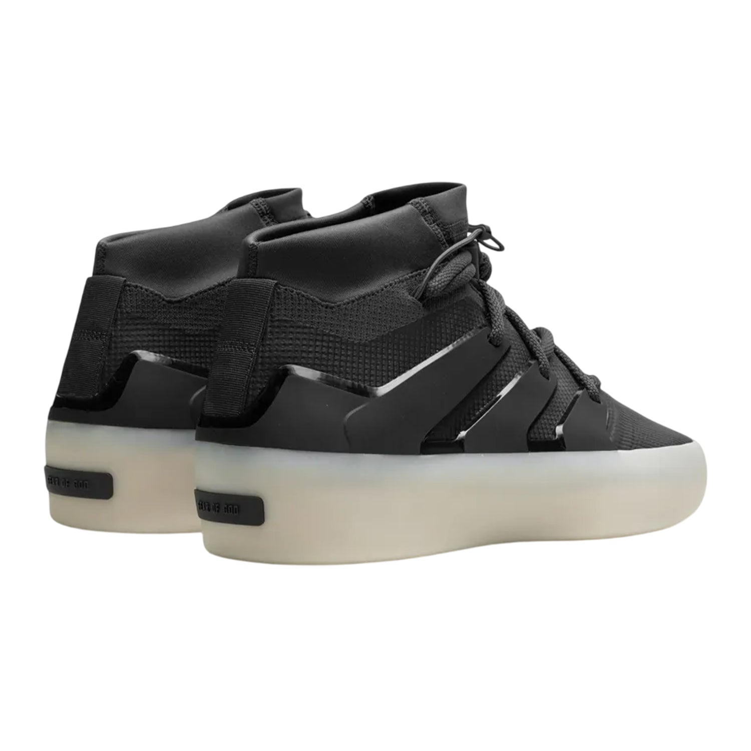 Carbon - Back - Adidas Mens Fear Of God Flat High Top Trainers
