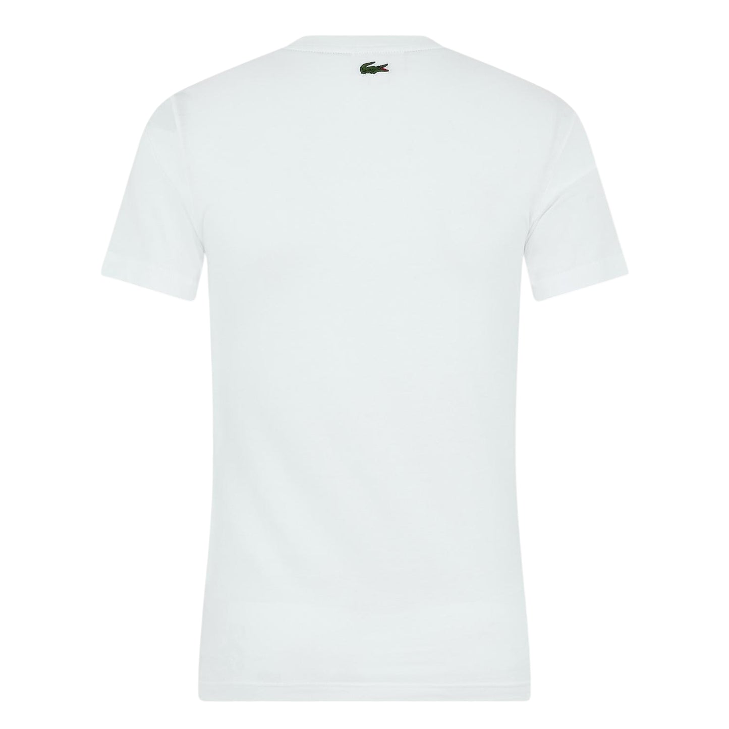 White - Back - Lacoste Mens Graphic Print T-Shirt