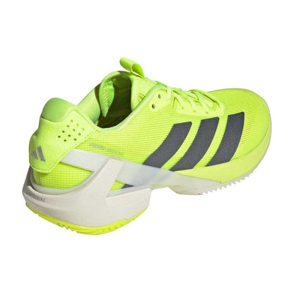Lucid Lemon - Back - Adidas Womens-Ladies Adizero 3 Stripes Tennis Trainers