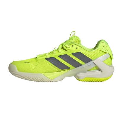 Lucid Lemon - Side - Adidas Womens-Ladies Adizero 3 Stripes Tennis Trainers