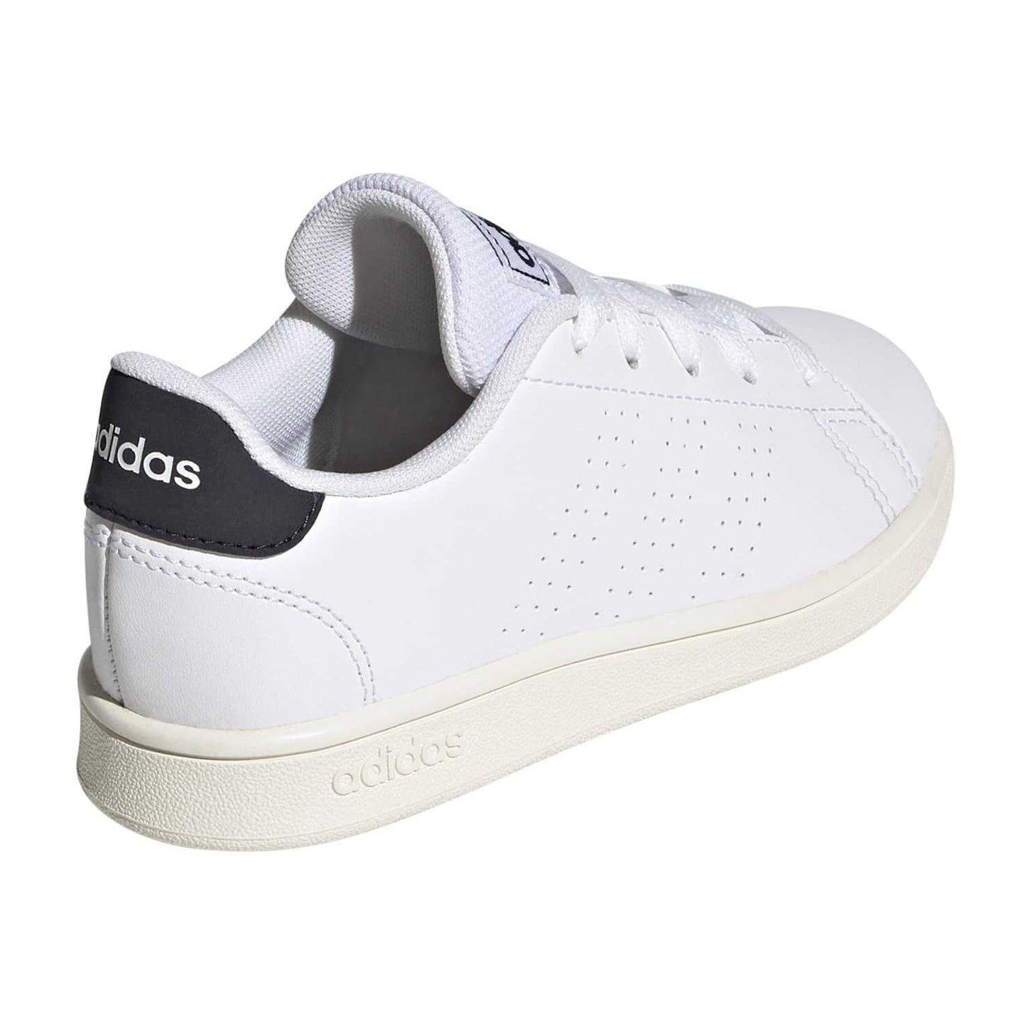 White - Back - Adidas Childrens-Kids Advantage Trainers