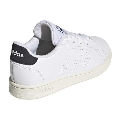 White - Back - Adidas Childrens-Kids Advantage Trainers