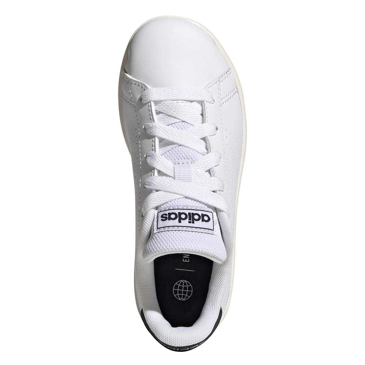 White - Lifestyle - Adidas Childrens-Kids Advantage Trainers