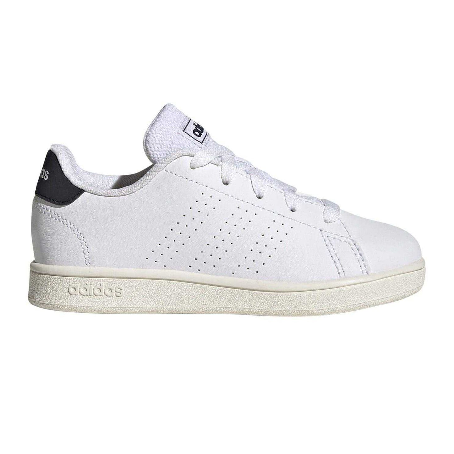 White - Front - Adidas Childrens-Kids Advantage Trainers