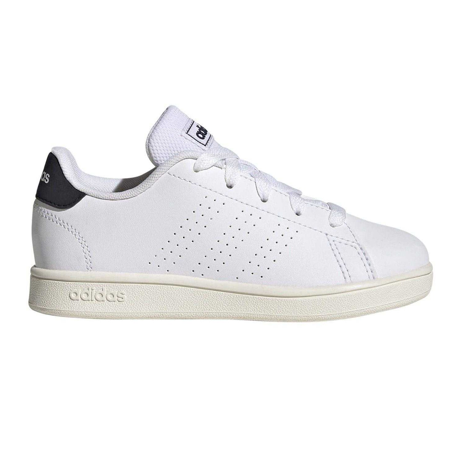 White - Front - Adidas Childrens-Kids Advantage Trainers