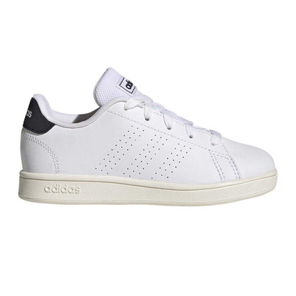 White - Front - Adidas Childrens-Kids Advantage Trainers