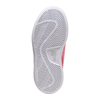 Black-Pink - Lifestyle - Puma Childrens-Kids 3.0 Glitter Flat Trainers
