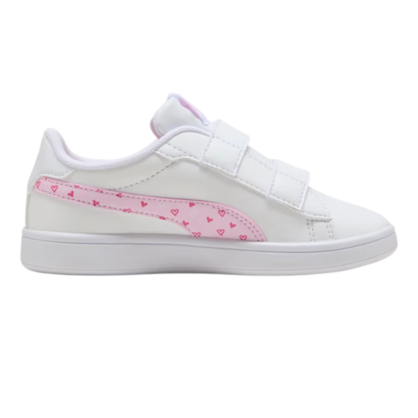 White-Pink - Front - Puma Childrens-Kids 3.0 Glitter Flat Trainers