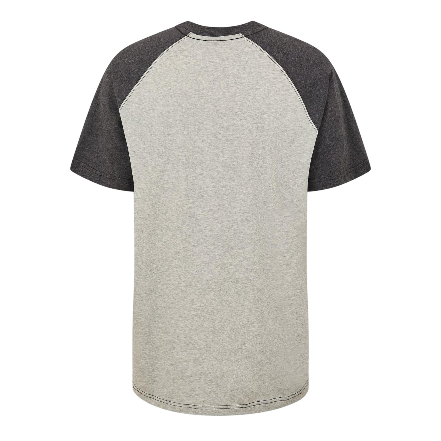 Milk White-Black - Back - G-Star Mens Chest Logo Loose Fit Raglan T-Shirt