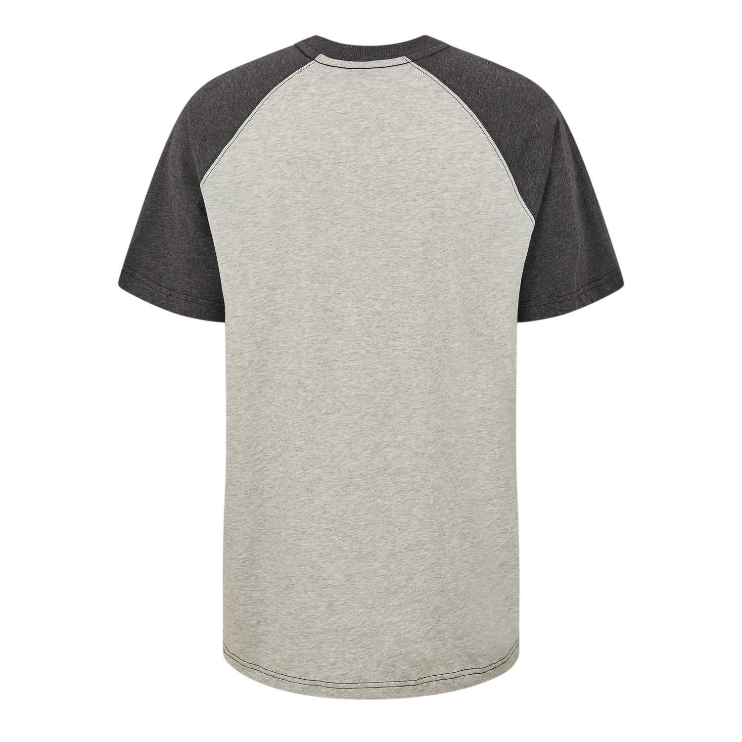 Milk White-Black - Back - G-Star Mens Chest Logo Loose Fit Raglan T-Shirt