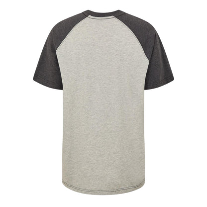 Milk White-Black - Back - G-Star Mens Chest Logo Loose Fit Raglan T-Shirt