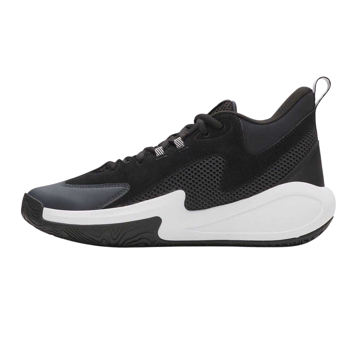 Black-Grey - Back - Under Armour Mens Curry Basketball Shoes