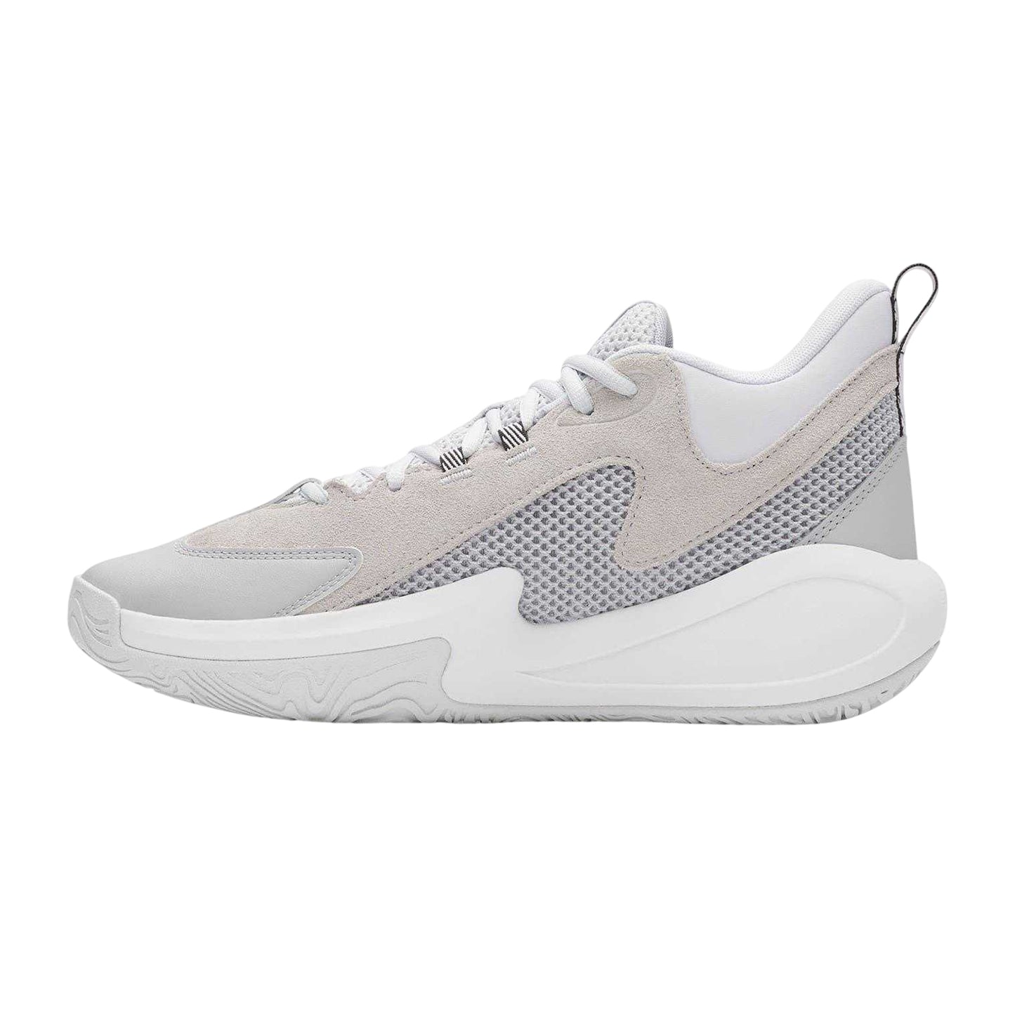 Grey-White - Back - Under Armour Mens Curry Basketball Shoes
