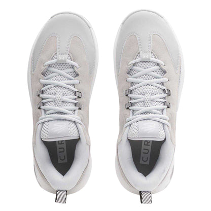 Grey-White - Side - Under Armour Mens Curry Basketball Shoes