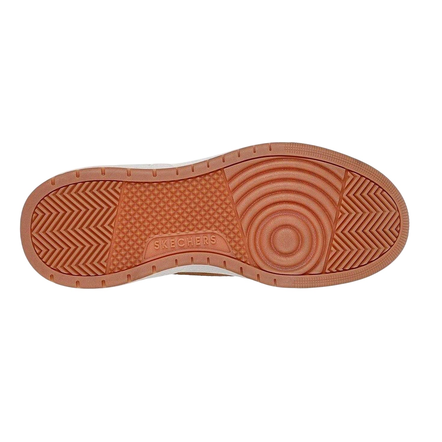 Tan-White - Lifestyle - Skechers Mens Suede Trainers