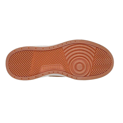 Tan-White - Lifestyle - Skechers Mens Suede Trainers